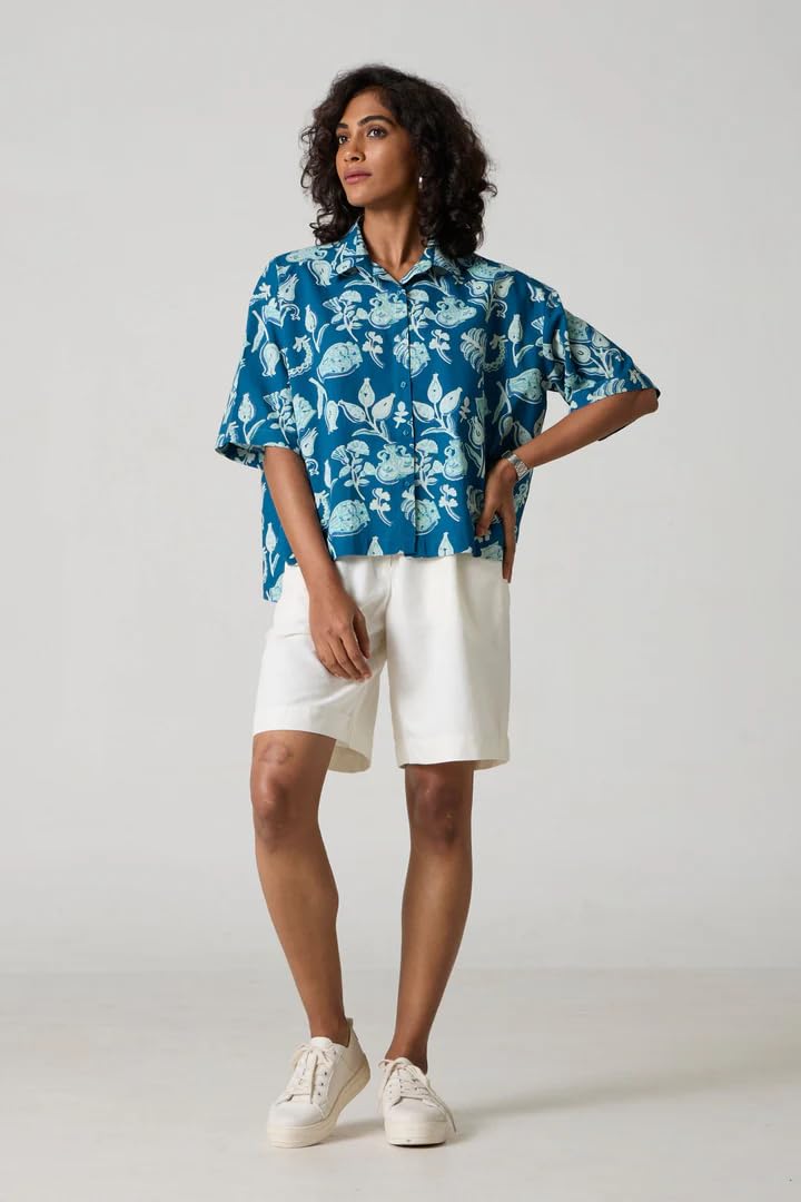 Women's Floral Print Summer Shirt|