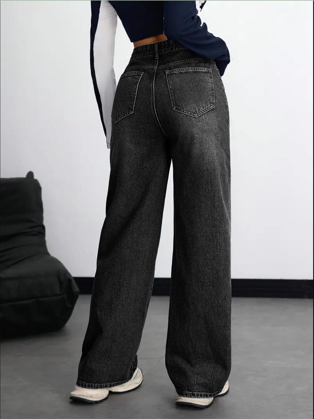 Women's Denim Stretchable High Waist Baggy Jeans for Women
