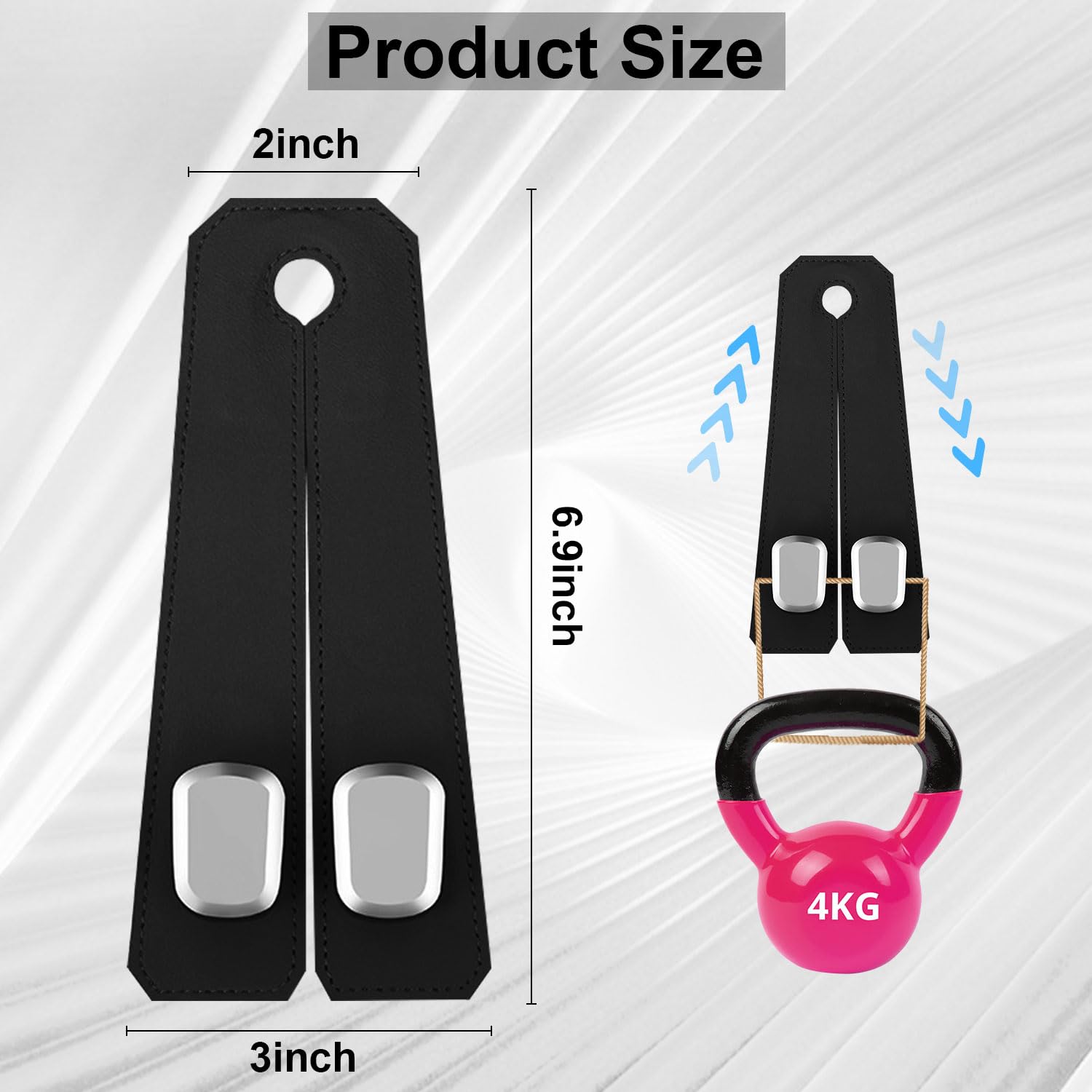 Elegananccy 2 Pack Car Seat Headrest Double Hooks Leather