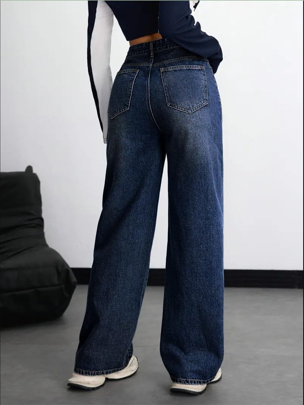 Women's Denim Stretchable High Waist Baggy Jeans for Women