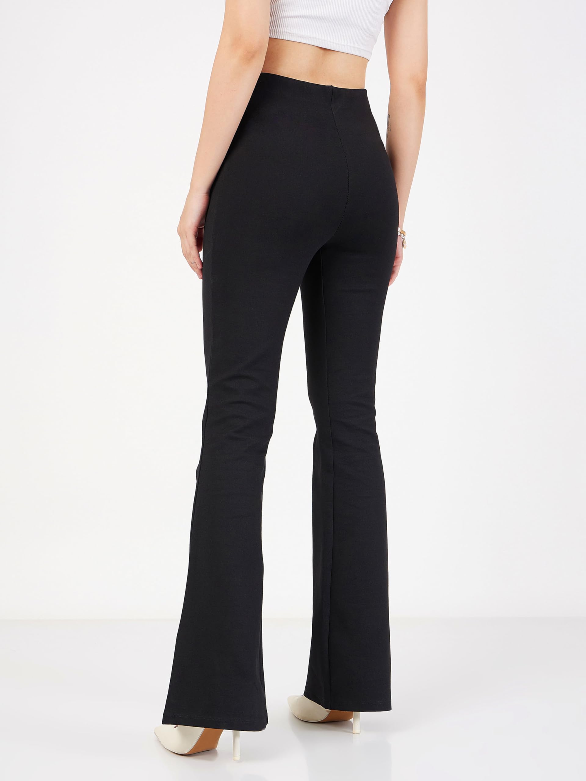 Women’s Bell Bottom Slim Fit Bone Pocket – Bootcut Workwear Casual Pants
