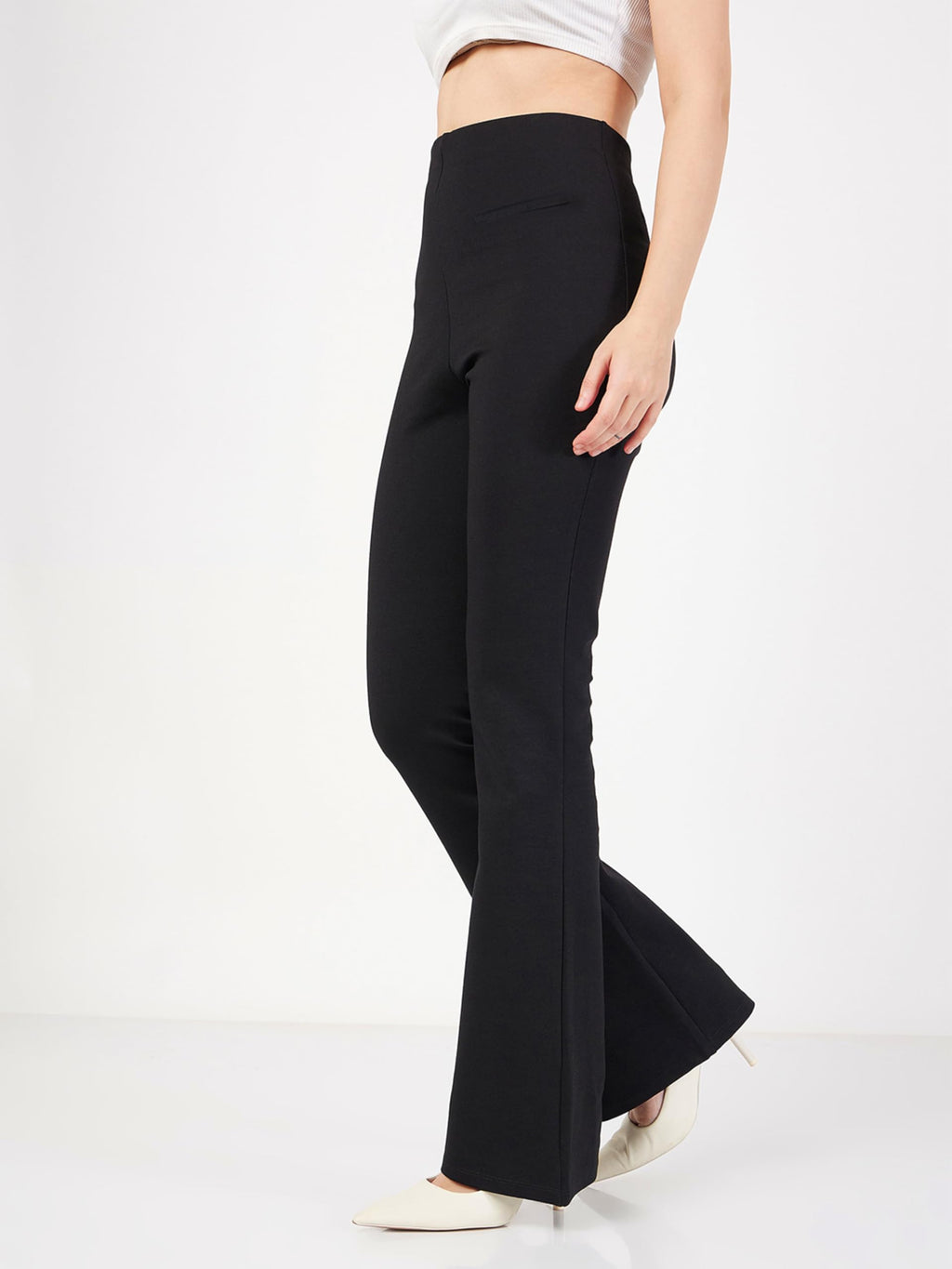 Women’s Bell Bottom Slim Fit Bone Pocket – Bootcut Workwear Casual Pants