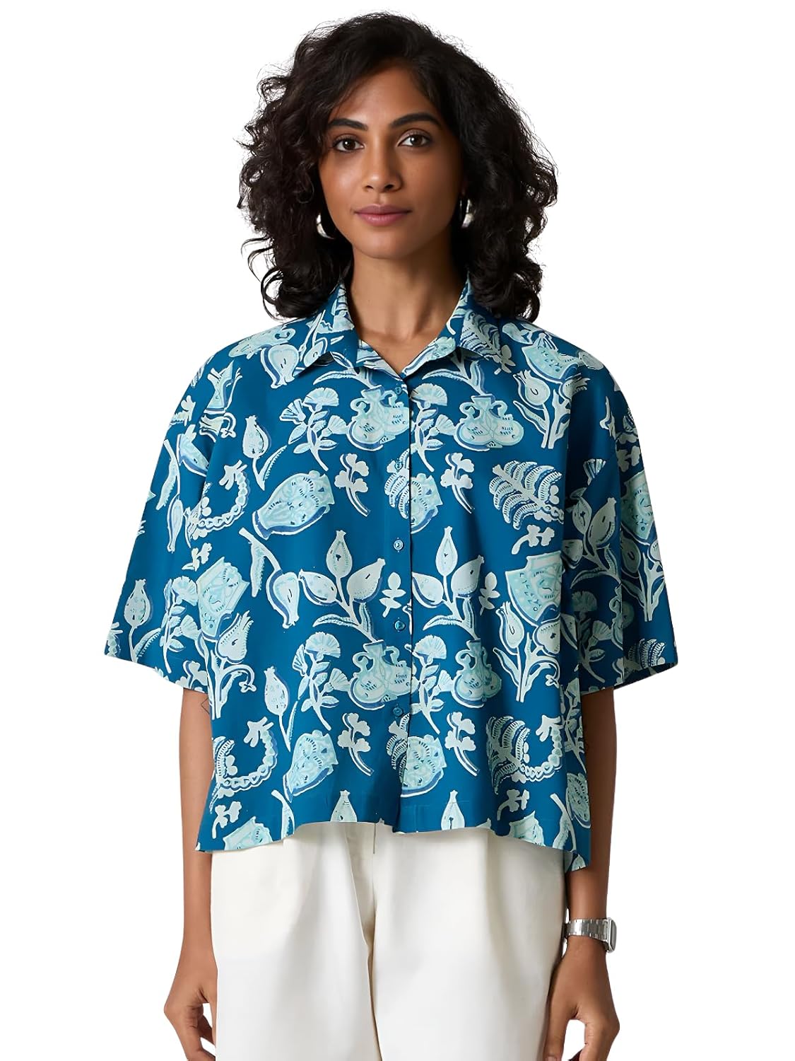 Women's Floral Print Summer Shirt|