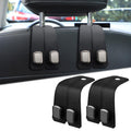 Elegananccy 2 Pack Car Seat Headrest Double Hooks Leather