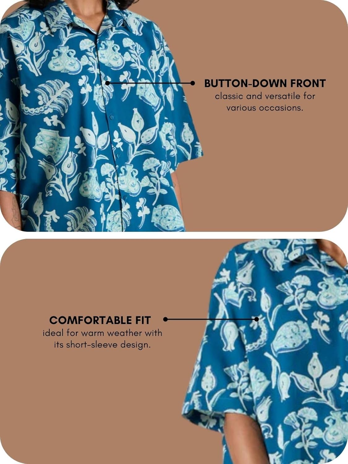Women's Floral Print Summer Shirt|