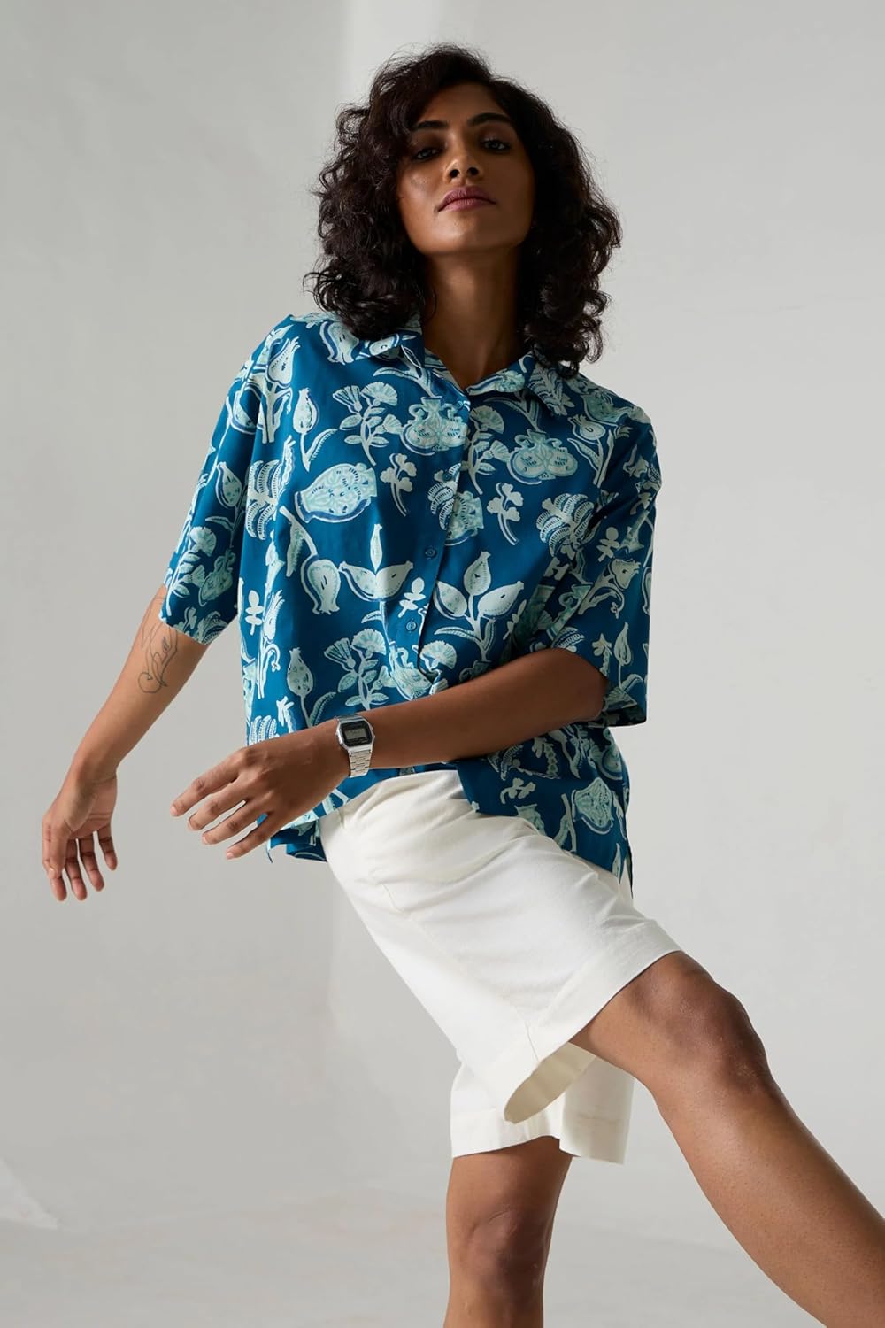 Women's Floral Print Summer Shirt|