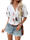 Women's Floral Print Summer Shirt|