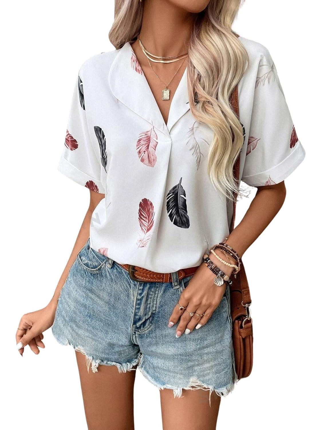 Women's Floral Print Summer Shirt|