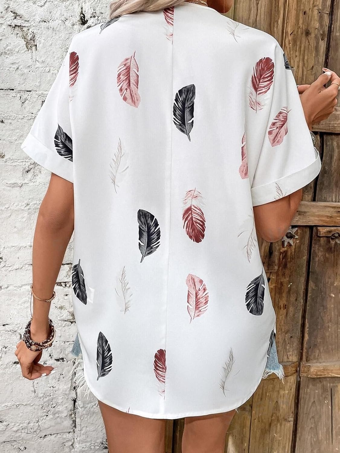 Women's Floral Print Summer Shirt|